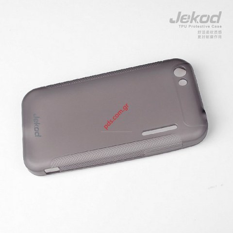 Θήκη Jekod TPU Gel Alcatel OT995 Black σε ημιδιάφανο μαύρο χρώμα.