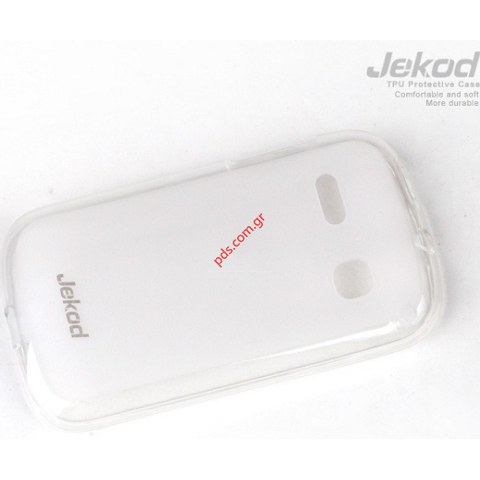 Θήκη Jekod TPU Gel Alcatel S5 POP C3 OT4033D White σε λευκό χρώμα.