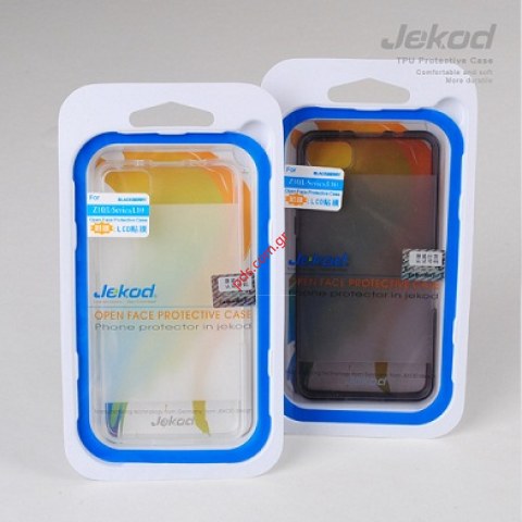 Θήκη Jekod TPU Gel BlackBerry Z10 Black σε μαύρο χρώμα Blister.