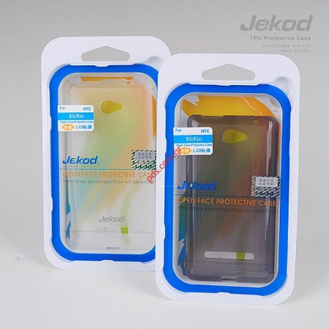 Θήκη Jekod TPU Gel HTC 8S σε μαύρο χρώμα.