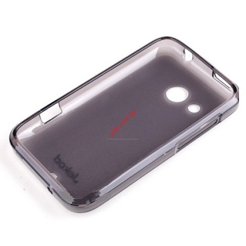 Θήκη Jekod TPU Gel HTC Desire 200 Black σε μαύρο χρώμα.