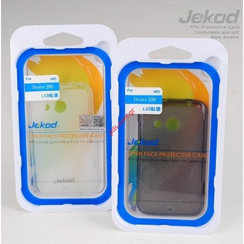 Θήκη Jekod TPU Gel HTC Desire 200 White σε λευκό χρώμα.