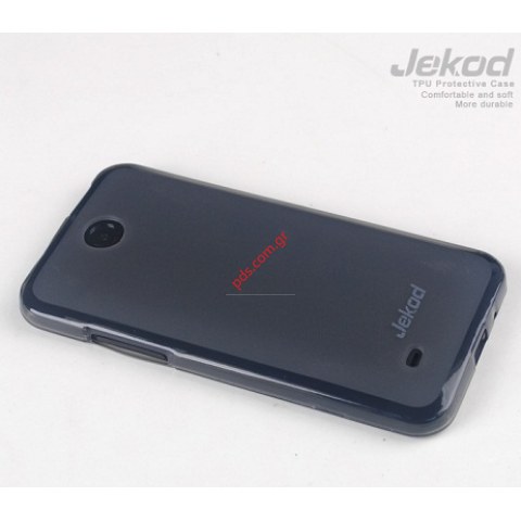 Θήκη Jekod TPU Gel HTC Desire 300 Black σε μαύρο χρώμα.