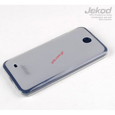 Θήκη Jekod TPU Gel HTC Desire 300 White σε λευκό χρώμα.