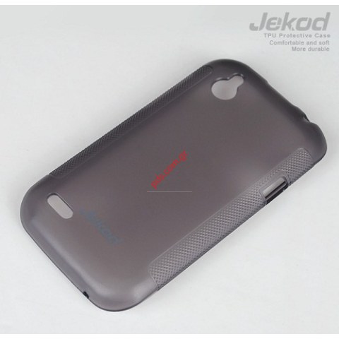 Θήκη Jekod TPU Gel HTC Desire X Black σε μαύρο χρώμα.