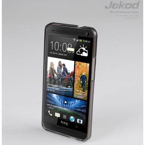Θήκη Jekod TPU Gel HTC One , M7 Black Blister.