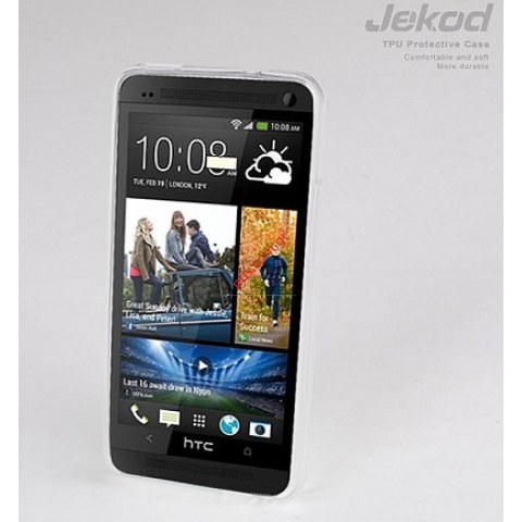Θήκη Jekod TPU Gel HTC One , M7 White Blister.