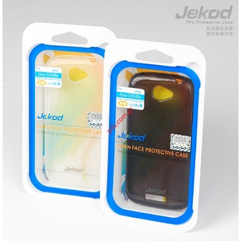 Θήκη Jekod TPU Gel HTC ONE X White σε λευκό χρώμα Blister.