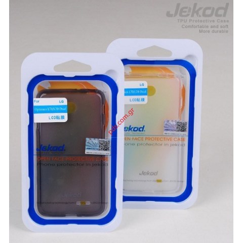 Θήκη Jekod TPU Gel LG D320 L70 Black σε μαύρο χρώμα
