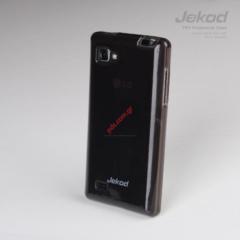Θήκη Jekod TPU Gel LG Optimus 4X HD P880 Black σε μαύρο χρώμα