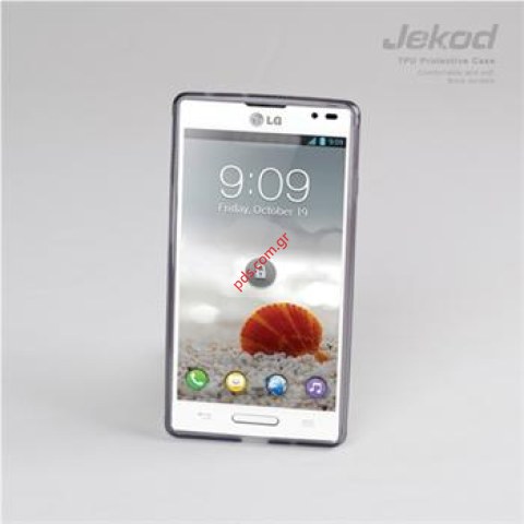 Transparent hard plastic case Jekod LG Optimus L9 P760 in black color Transparent hard plastic case Jekod LG Optimus L9 P760 in black color