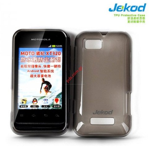 Θήκη Jekod TPU Gel Motorola XT320 Defy Mini Black Blister.
