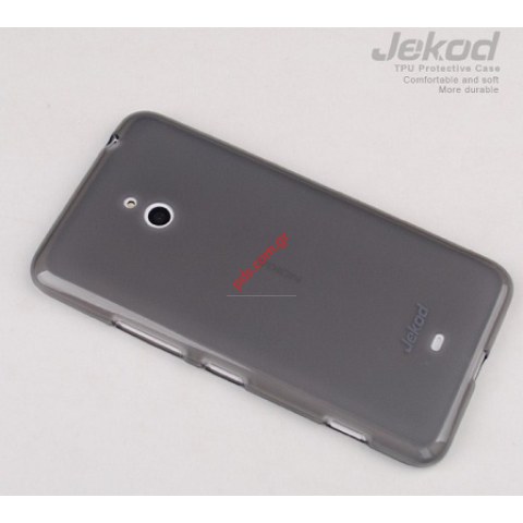 Θήκη Jekod TPU Gel Nokia Lumia 1320 Black σε σκούρο μαύρο χρώμα