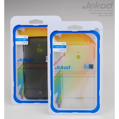 Θήκη Jekod TPU Gel Nokia Lumia 1320 White σε λευκό χρώμα
