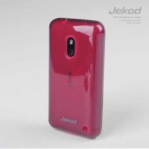 Transparent soft plastic silicon TPU case Nokia Lumia 620 excellent fit in transparent black color.