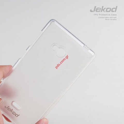 Θήκη Jekod TPU Gel Nokia Lumia 720 White σε λευκό χρώμα