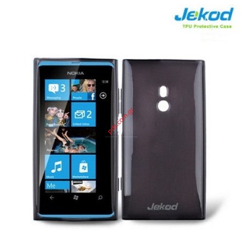 Θήκη Jekod TPU Gel Nokia Lumia 800 Black σε ημιδιάφανο σκούρο μαύρο χρώμα. Θήκη Jekod TPU Gel Nokia Lumia 800 Black σε ημιδιάφανο σκούρο μαύρο χρώμα.