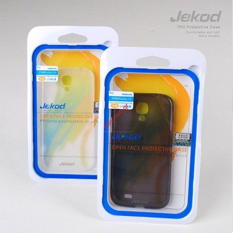 Case TPU Jekod Samsung GT i9500 Galaxy S4 LTE Black Blister