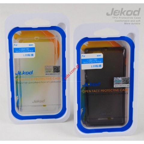 θήκη Jekod TPU Gel Sony Xperia M Black (C1904/5) σε μαύρο χρώμα Blister