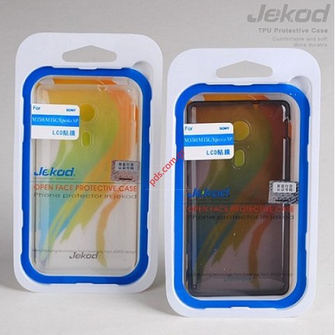 Θήκη Jekod TPU Gel Sony Xperia SP (M35H) Black σε ημιδιάφανο μαύρο χρώμα.