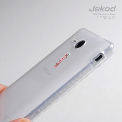 Θήκη Jekod TPU Gel Sony Xperia SP (M35H) White σε ημιδιάφανο λευκό χρώμα.