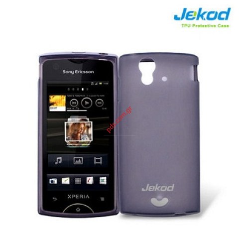 Θήκη Jekod TPU Gel Sony Xperia ST18i Black σε ημιδιάφανο σκούρο μαύρο χρώμα. Θήκη Jekod TPU Gel Sony Xperia ST18i Black σε ημιδιάφανο σκούρο μαύρο χρώμα.