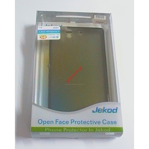 θήκη Jekod TPU Gel Sony Xperia Z L36i Black (C6603) σε μαύρο χρώμα Blister