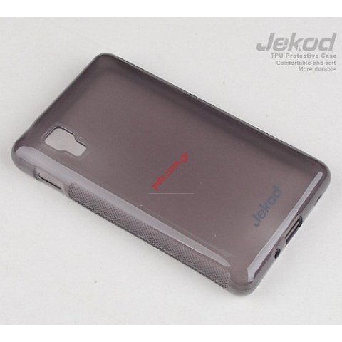 Transparent soft TPU case Jekod LG Optimus L4 E440 in black color. Transparent soft TPU case Jekod LG Optimus L4 E440 in black color.