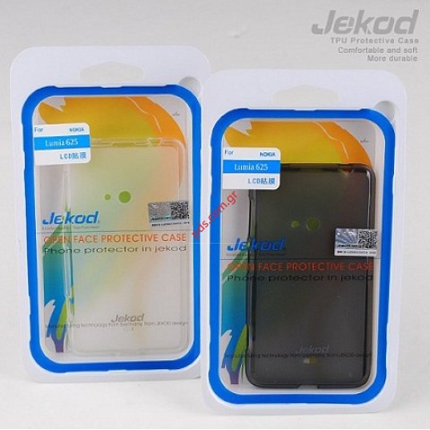 Θήκη Jekod TPU Nokia Lumia 625 Black σε μαύρο χρώμα Blister.