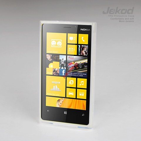 Θήκη Jekod TPU Nokia Lumia 920 White ημιδιάφανο λευκό χρώμα