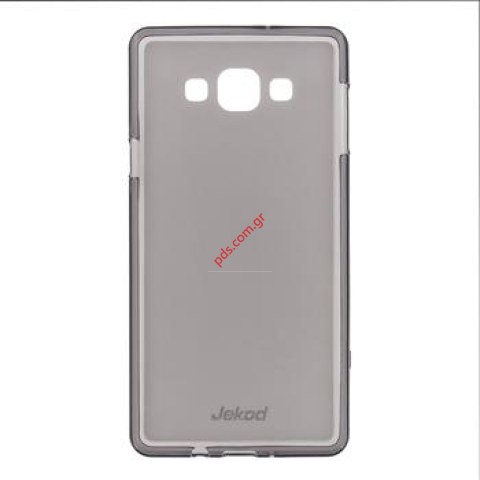 Θήκη Jekod TPU Samsung A700F Galaxy A7 Black σε σκούρο μαύρο χρώμα σε Blister