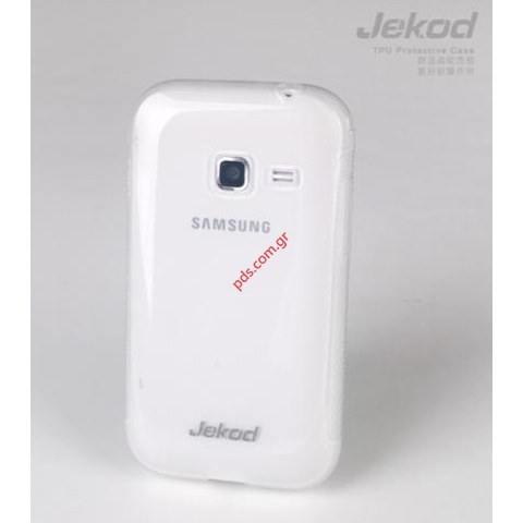 θήκη Jekod TPU Samsung Galaxy Ace Duos S6802 White σε ημιδιάφανο λευκό χρώμα.