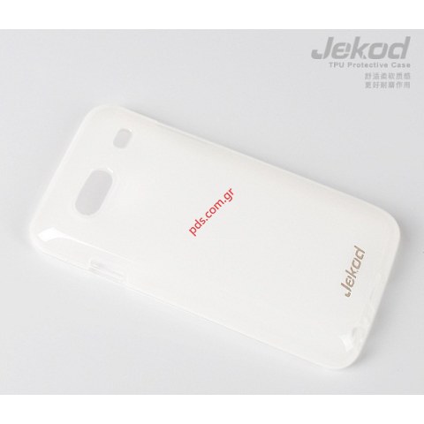 Case silicon TPU Jekod Samsung GT Galaxy Advance i9070 White Blister.