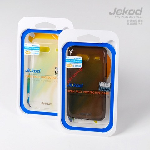Case silicon TPU Jekod Samsung GT Galaxy Advance i9070 White Blister.