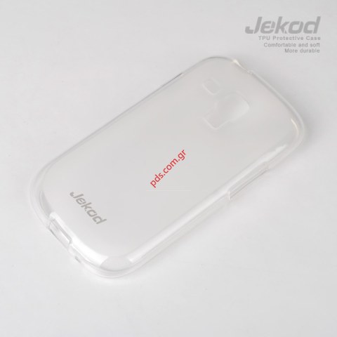 θήκη Jekod TPU Samsung GT Galaxy S3 Mini i8190 White σε λευκό Blister.
