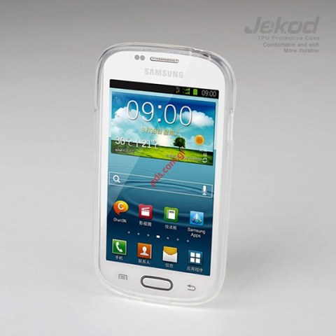 Case TPU Jekod Samsung GT Galaxy S3 Mini i8190 white color Blister. Case TPU Jekod Samsung GT Galaxy S3 Mini i8190 white color Blister.