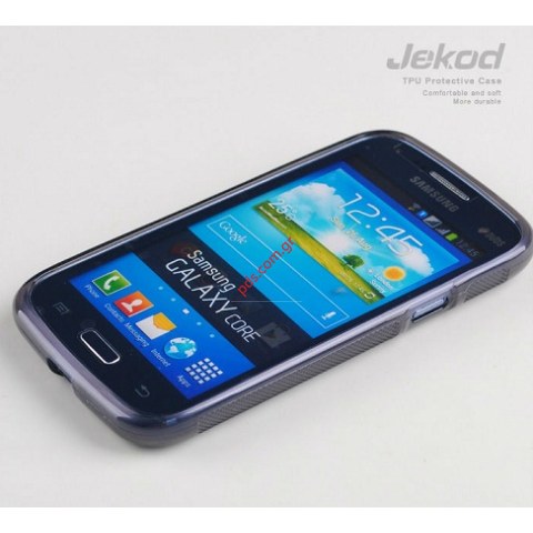 Θήκη Jekod TPU Samsung i8260 Galaxy Core Black σε μαύρο χρώμα Blister.