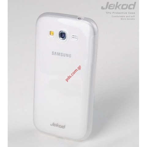 Case TPU Jekod Samsung GT i9082 Galaxy Grand Duos White Blister.