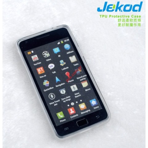 Transparent Jekod TPU Gel case Samsung i9100 Galaxy S2 White Transparent Jekod TPU Gel case Samsung i9100 Galaxy S2 White
