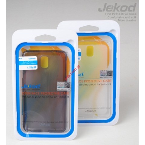 Θήκη Jekod TPU Samsung N9005 Galaxy Note 3 Black σε μαύρο χρώμα