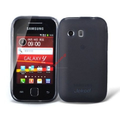 Transparent case Jekod Samsung S5360 Galaxy Y in black color. Transparent case Jekod Samsung S5360 Galaxy Y in black color.