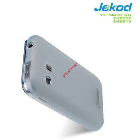 Transparent Gel Jekod case Samsung S5360 Galaxy Y White Transparent Gel Jekod case Samsung S5360 Galaxy Y White