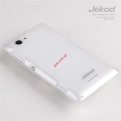 Θήκη Jekod TPU Sony Xperia L (S36H) White C2105 σε λευκό χρώμα Θήκη Jekod TPU Sony Xperia L (S36H) White C2105 σε λευκό χρώμα