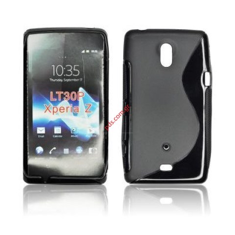 Θήκη με εξαιρετική εφαρμογή Sony Xperia T LT30A σε μαύρο χρώμα Slim line type