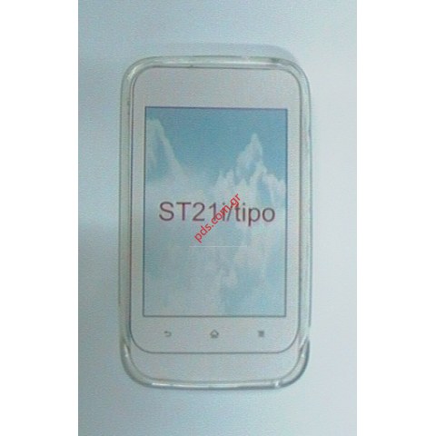 Θήκη με εξαιρετική εφαρμογή TRN Sony Xperia Tipo ST21i σε λευκό χρώμα 