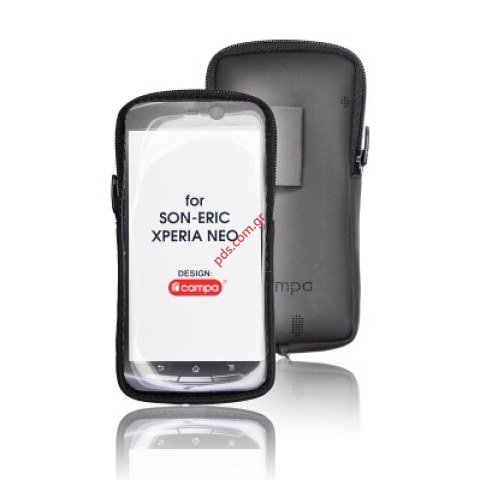 Θήκη με φερμουάρ για τα Sony Ericsson Xperia NEO (MT15i), Neo V (MT11i) σε μαύρο χρώμα Θήκη με φερμουάρ για τα Sony Ericsson Xperia NEO (MT15i), Neo V (MT11i) σε μαύρο χρώμα