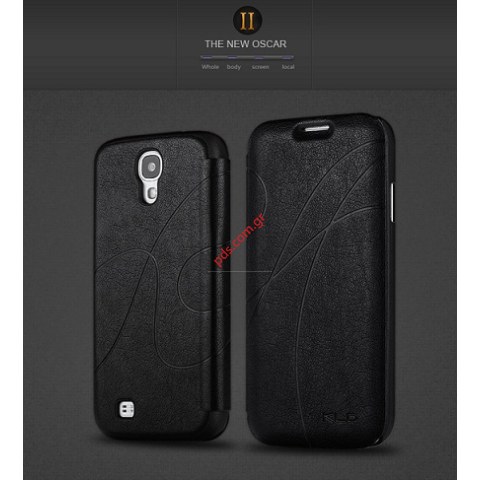 Θήκη με πορτάκι και παράθυρο Samsung Galaxy S5 G900F Black σε μαύρο χρώμα KLD OSCAR Flip Easy View Θήκη με πορτάκι και παράθυρο Samsung Galaxy S5 G900F Black σε μαύρο χρώμα KLD OSCAR Flip Easy View
