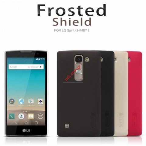 Θήκη πίσω καπάκι LG H440n Spirit Nilkin Black σε μαύρο χρώμα.