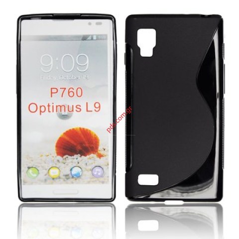 Θήκη S Line LG Optimus L9 P760 Opimus L9 Black σε μαύρο χρώμα Slim line type