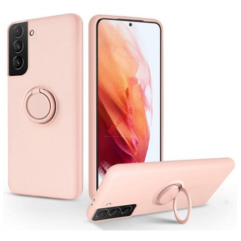 Θήκη Samsung Galaxy S21 PLUS 5G G996B 2021 Pink Ring TPU σε ροζ χρώμα Blister Θήκη Samsung Galaxy S21 PLUS 5G G996B 2021 Pink Ring TPU σε ροζ χρώμα Blister